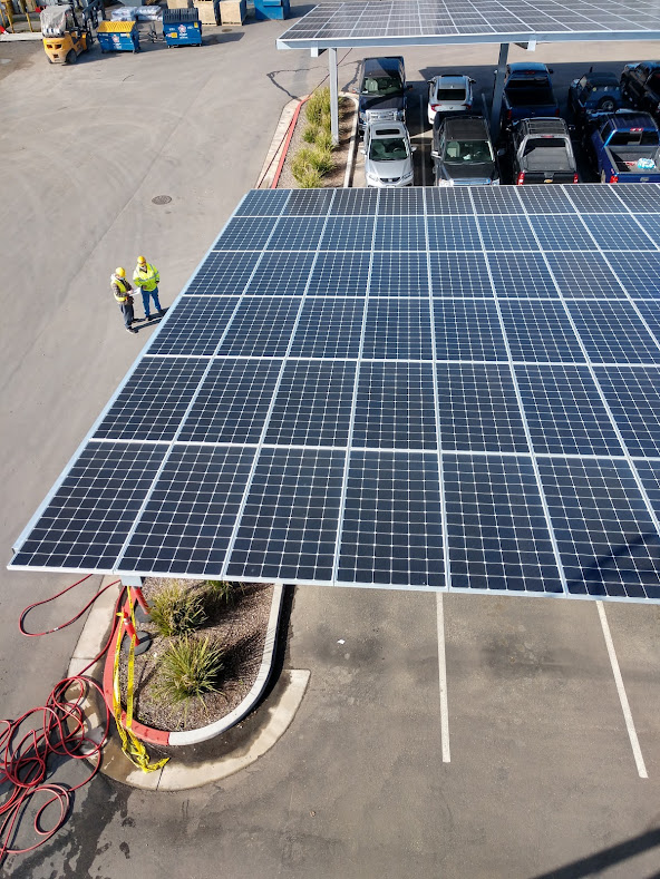 Carport solar panels